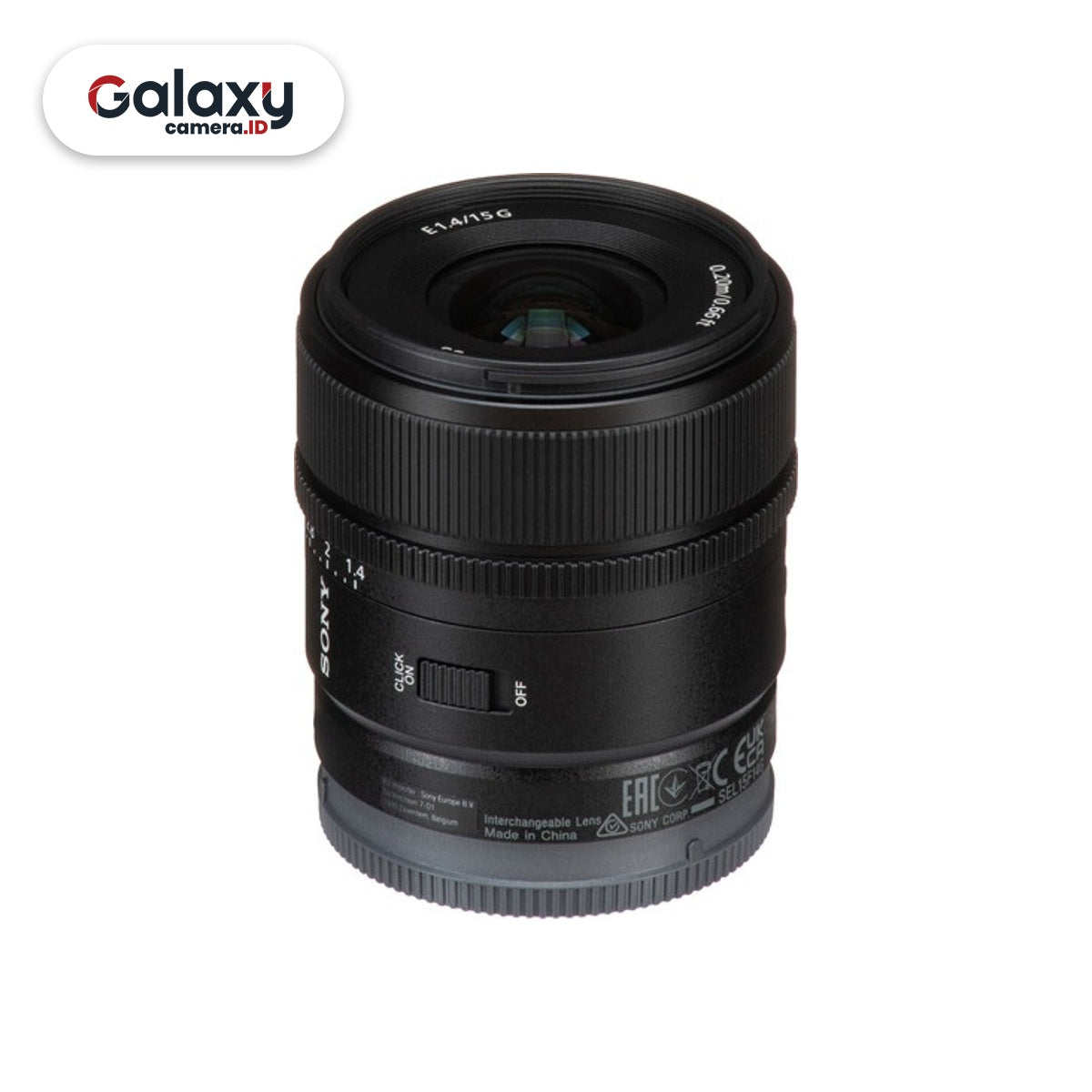 Sony E 15mm f1.4 G APS-C Lensa Sony 15 mm f/1.4 G Garansi Resmi
