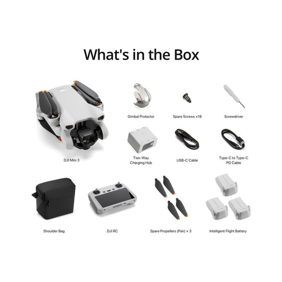DJI Mini 3 Fly More Combo (RC) Drone Camera