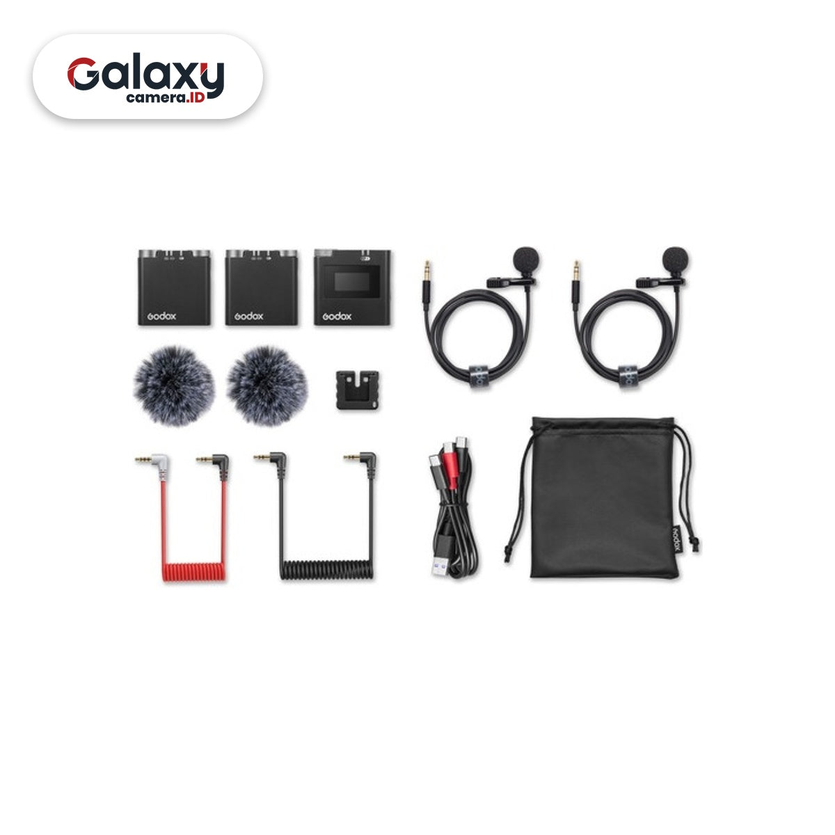 Godox Virso S M2 2.4GHz Wireless Microphone Dual Transmitter Mic