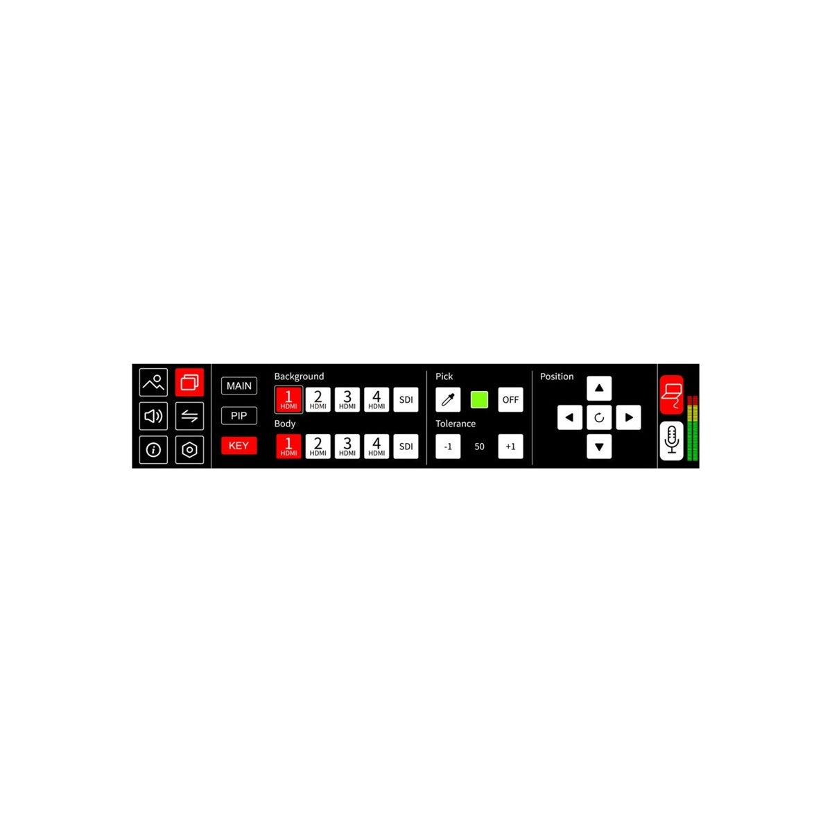 FeelWorld L4 Video Mixer Livestream Switcher 10.1 Inch