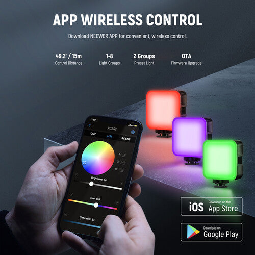 Neewer RGB62 Magnetic LED Portable