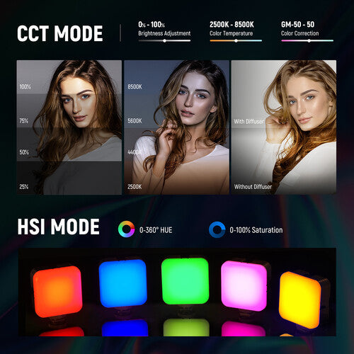 Neewer RGB62 Magnetic LED Portable