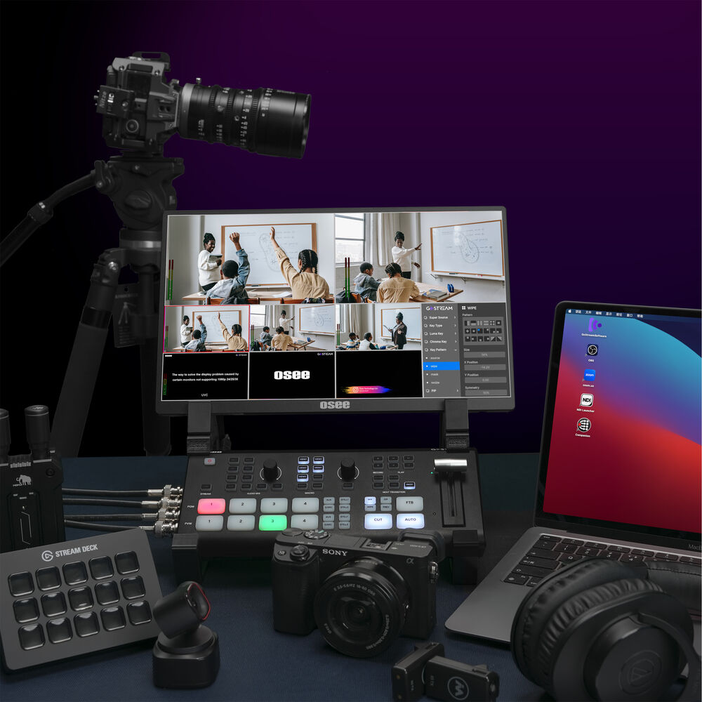 OSEE GoStream Duet SDI HDMI NDI HX Live Stream Video Mixer Switcher Recorder