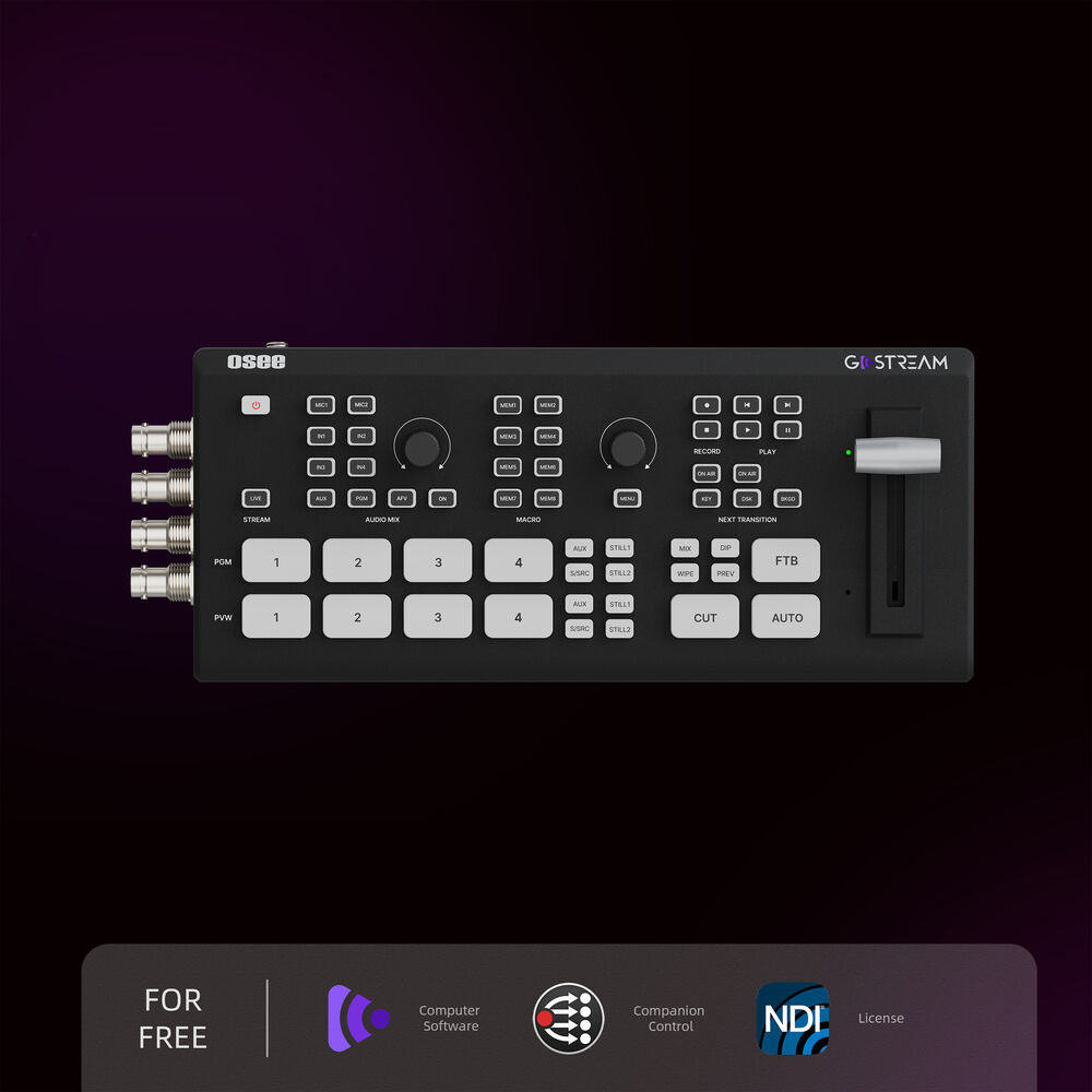 OSEE GoStream Duet SDI HDMI NDI HX Live Stream Video Mixer Switcher Recorder