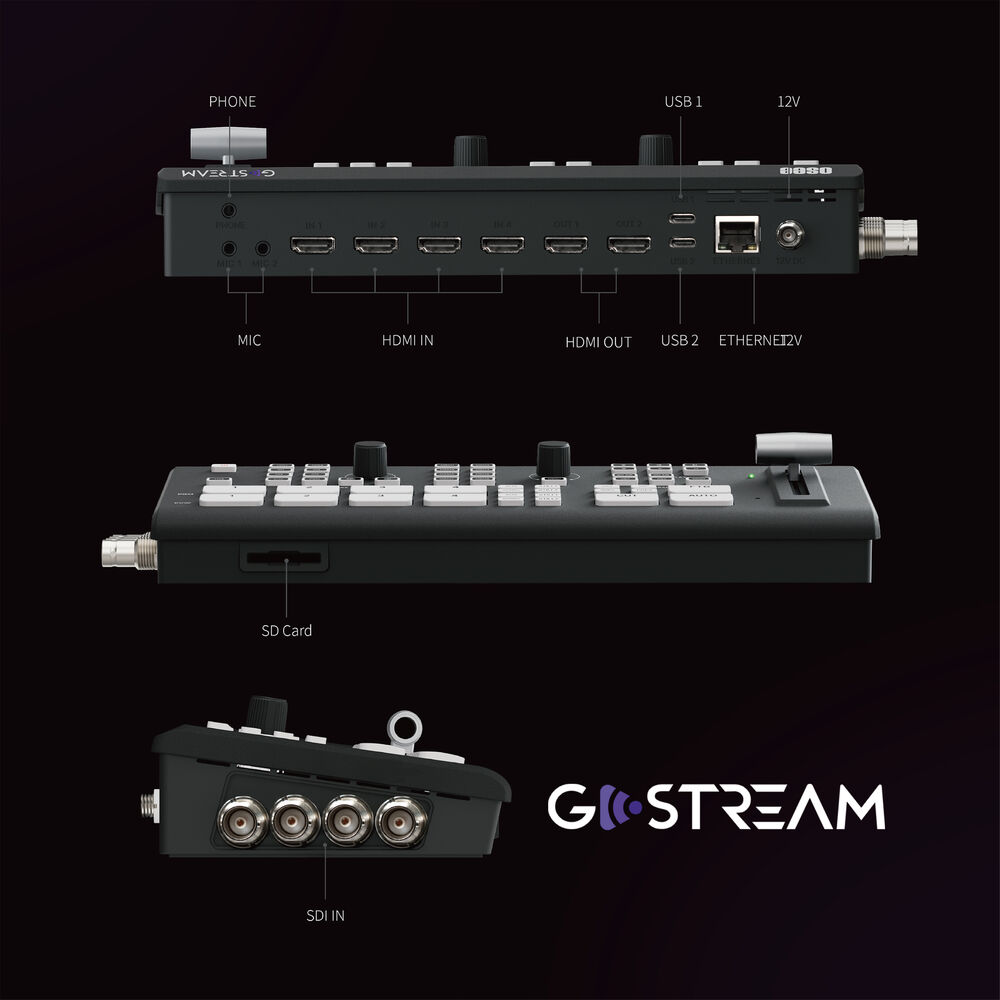 OSEE GoStream Duet SDI HDMI NDI HX Live Stream Video Mixer Switcher Recorder