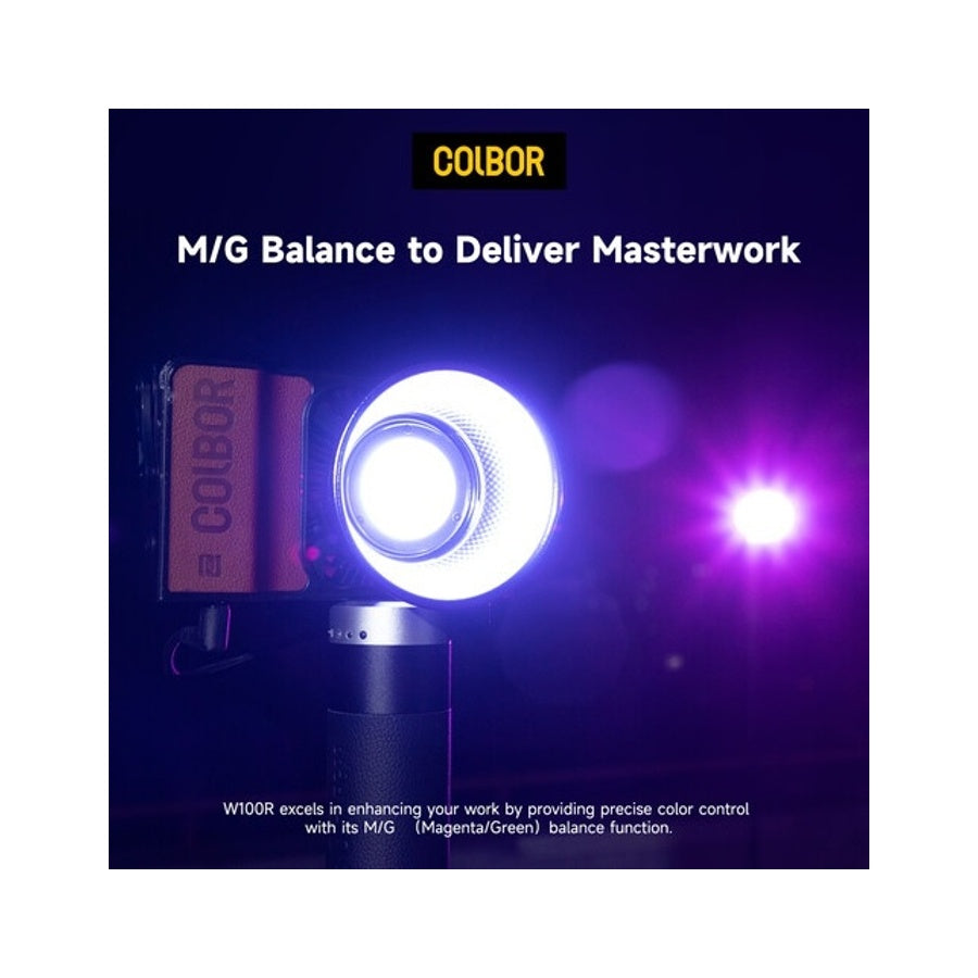Colbor W100R RGB Pocket LED Video Light Studio