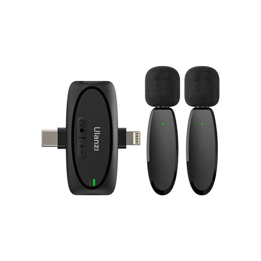 Ulanzi V6 3 in 1 Plug & Play Dual Wireless Lavalier Microphone Ulanzi V6 Wireless