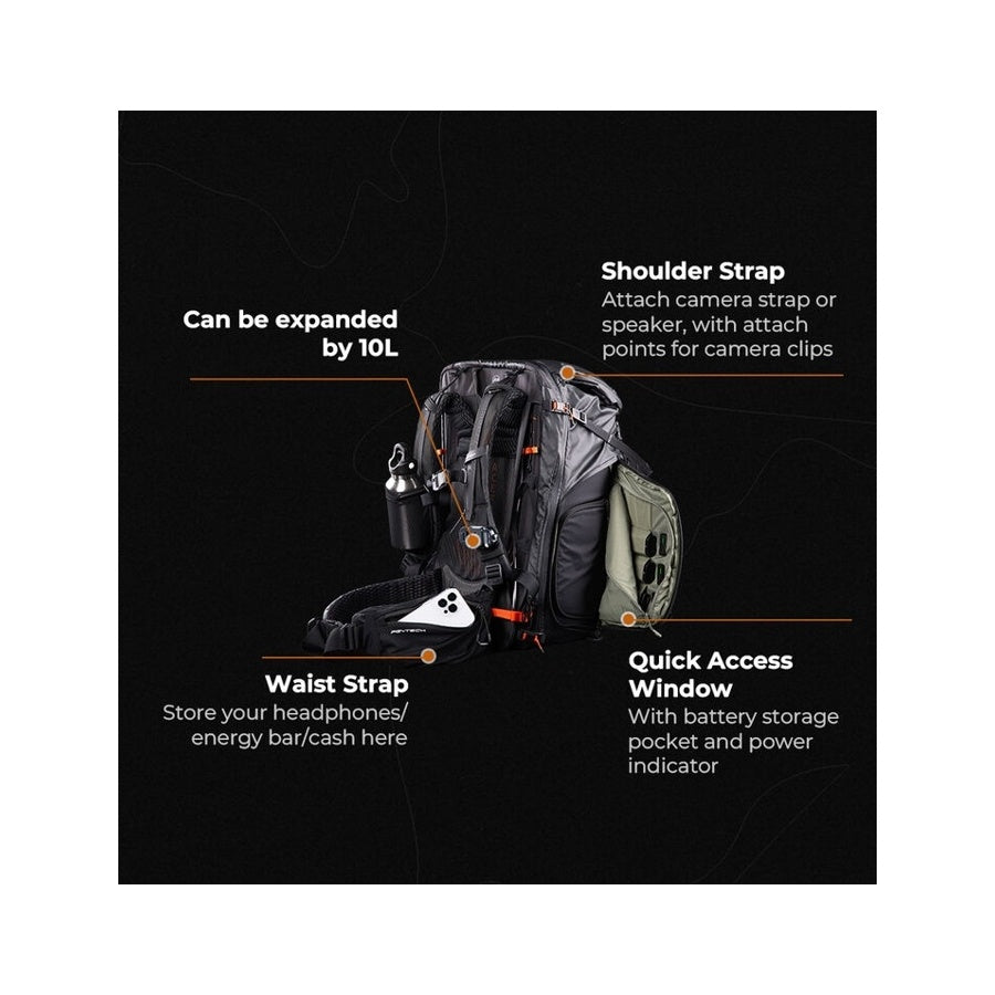 PGYTECH OnePro Flex Backpack 40L with Camera Insert
