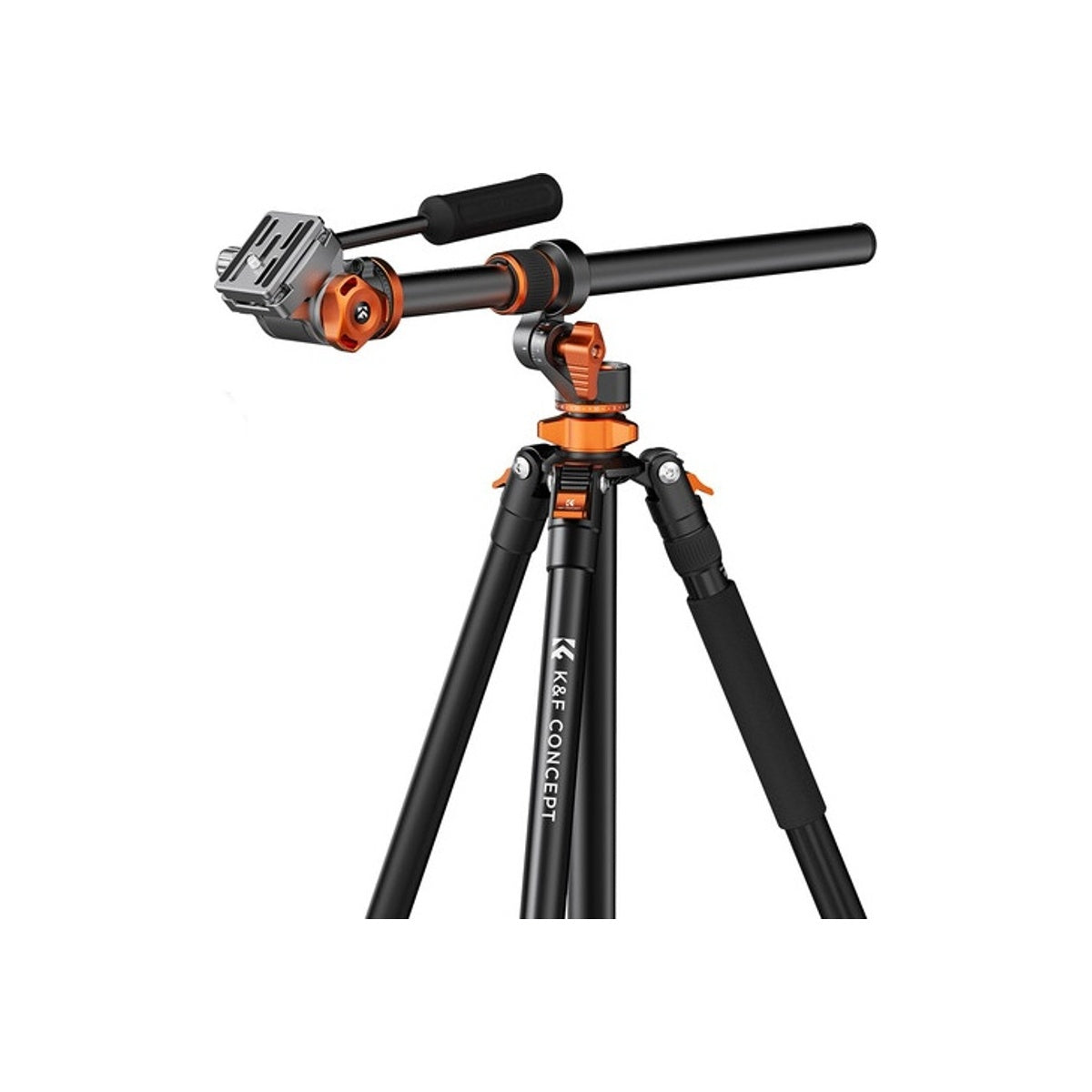 K&F Concept T254A7 Video Tripod with FH-03 Fluid Head