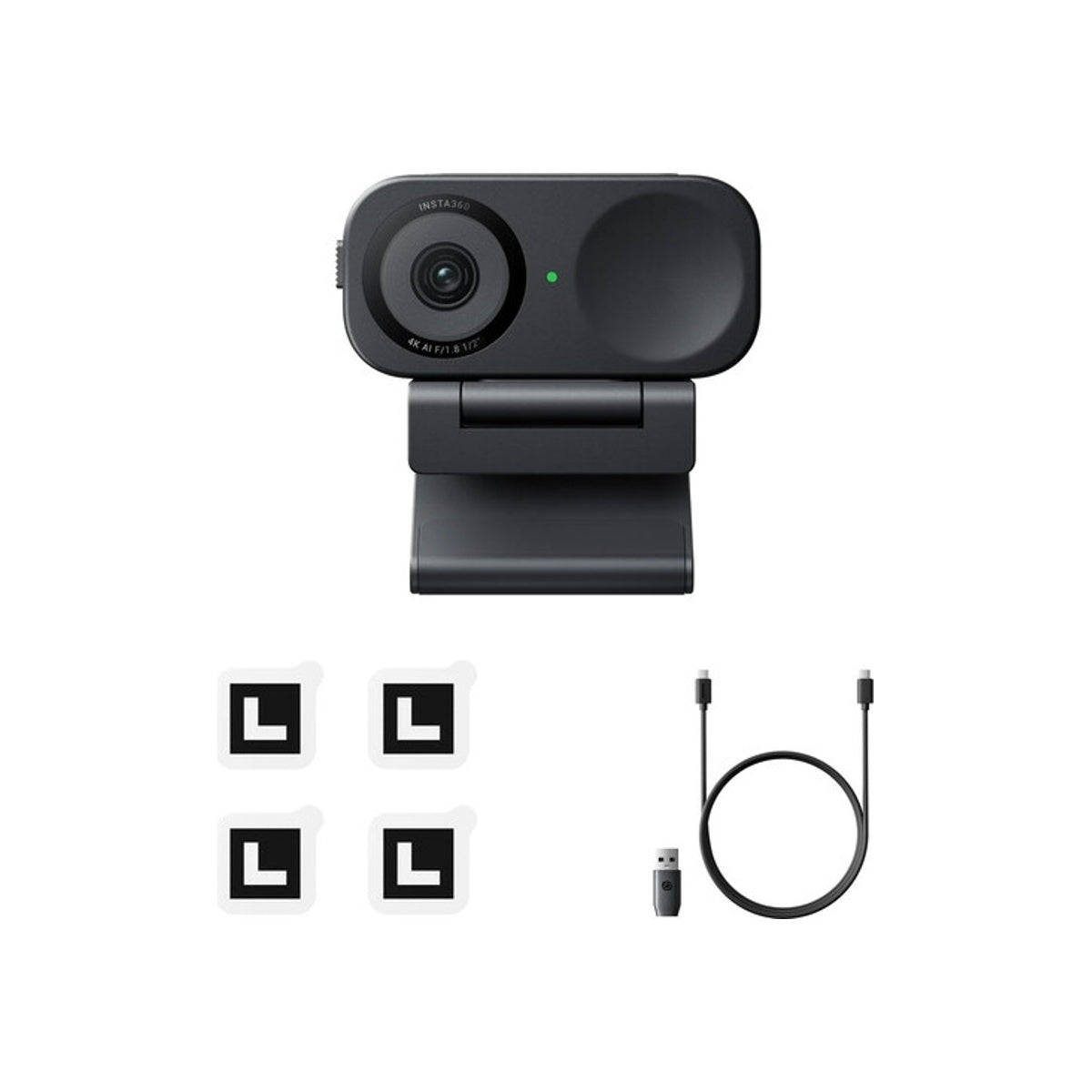 Insta360 Link 2C AI-Powered PTZ 4K Webcam Portable