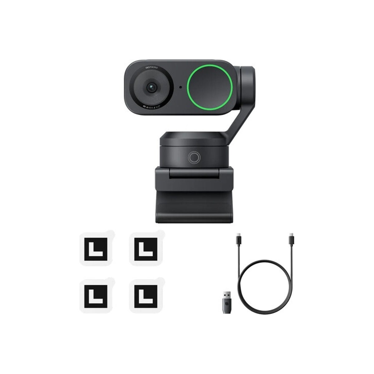Insta360 Link 2 AI-Powered PTZ 4K Webcam Portable