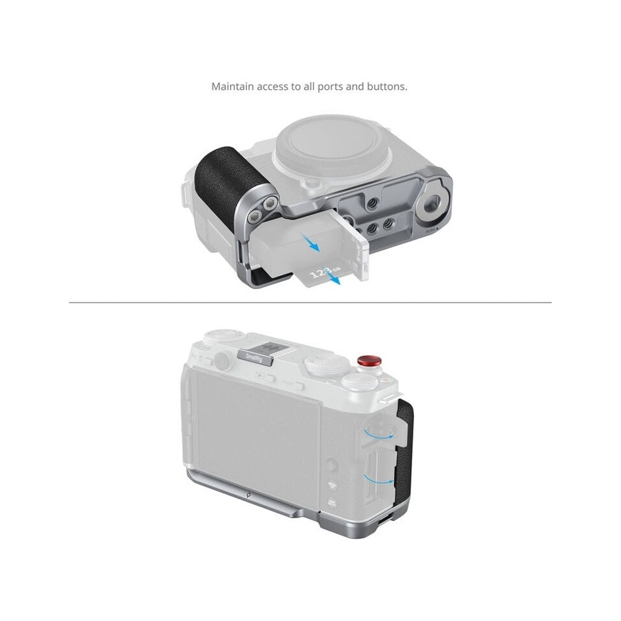 SMALLRIG L-SHAPE MOUNT PLATE with Silicone Handle for Fujifilm X-M5