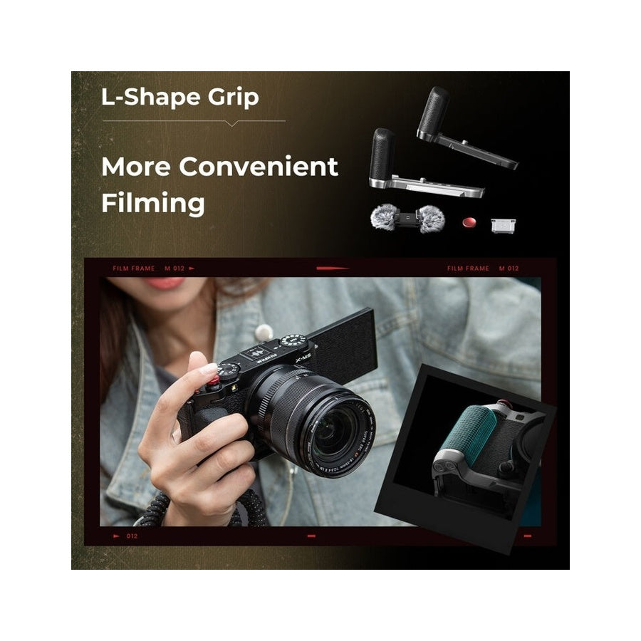 SMALLRIG L-SHAPE MOUNT PLATE with Silicone Handle for Fujifilm X-M5