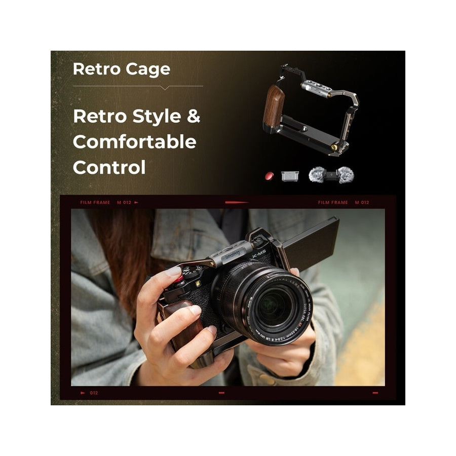 SMALLRIG L-SHAPE MOUNT PLATE with Silicone Handle for Fujifilm X-M5