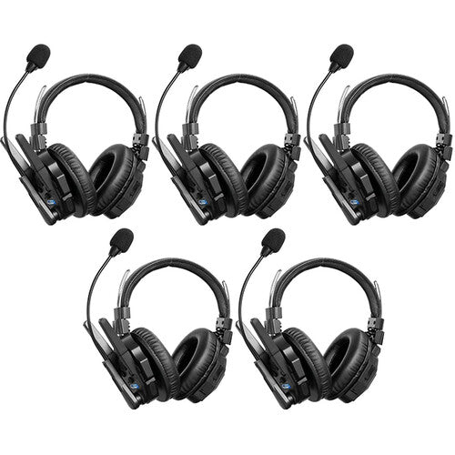Synco Xtalk XMax5 Wireless Intercom with 5 Dual Ear Headsets