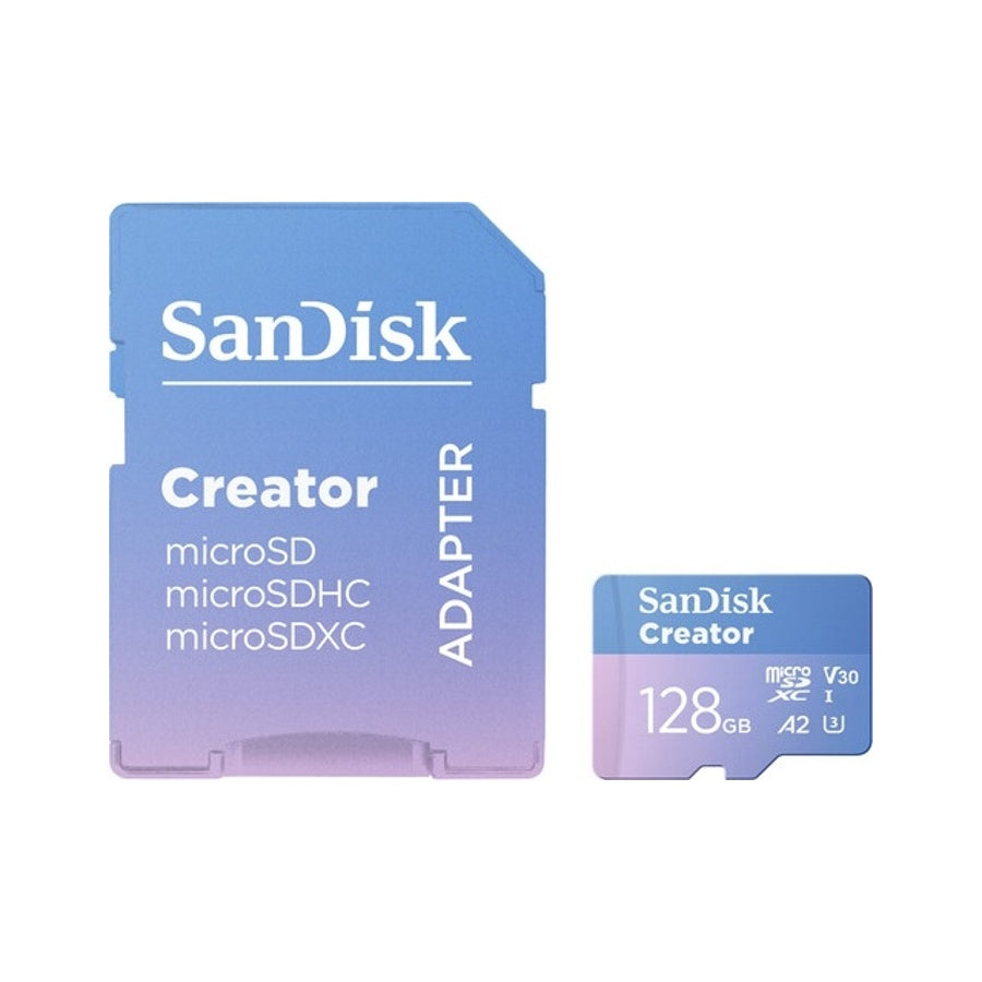 SanDisk Creator MicroSDXC 128GB UHS-I 190MB/s Memory Card SanDisk Micro SDHC MicroSD 128 GB