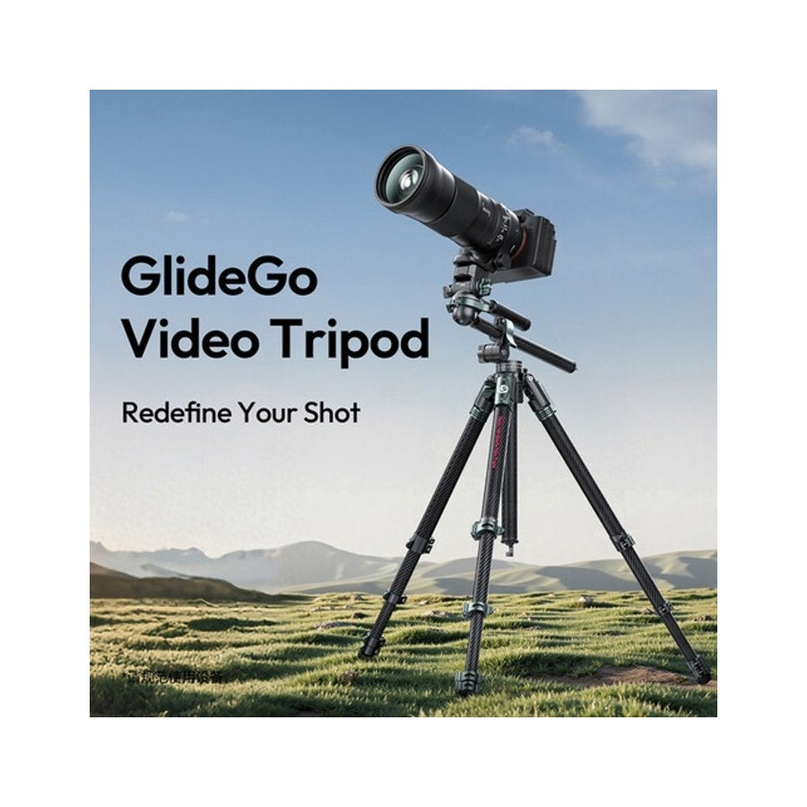Ulanzi GlideGo JJ06 Carbon Fiber Travel Video Tripod with UKA Quick Release Head
