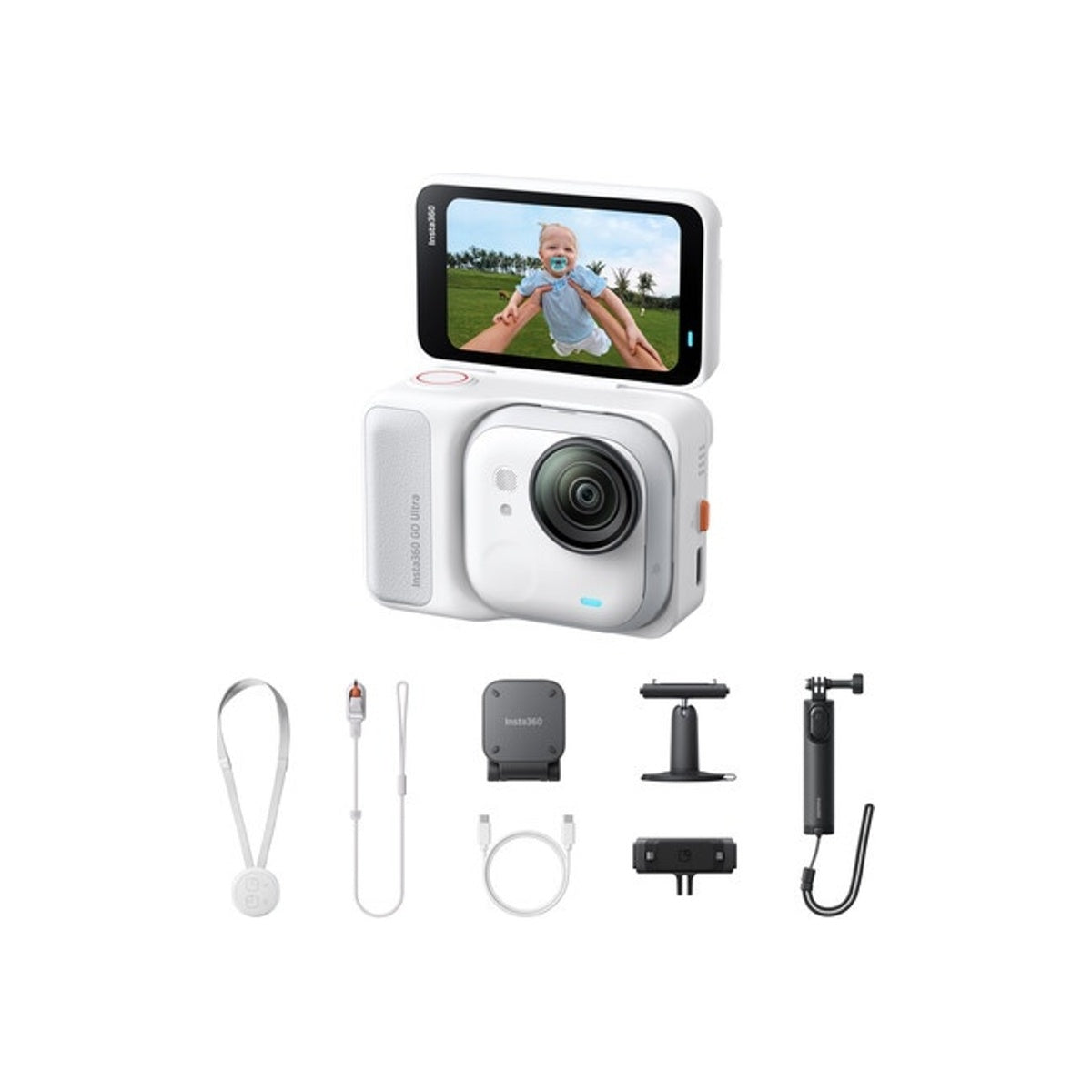Insta360 GO Ultra Action Cam 4K Tiny Square Camera