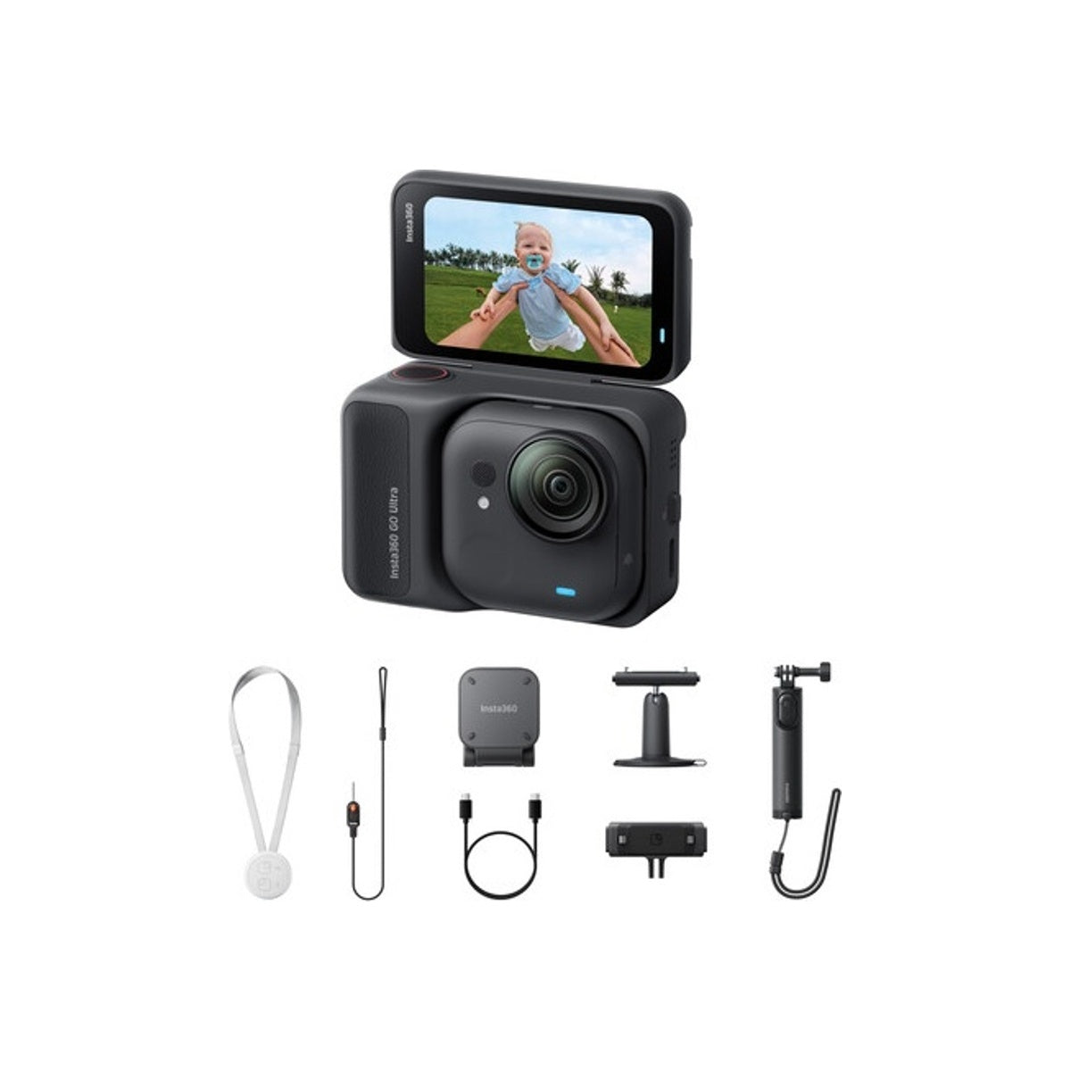 Insta360 GO Ultra Action Cam 4K Tiny Square Camera