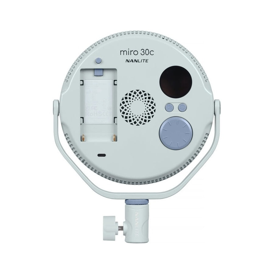 Nanlite Miro 30C RGB Round LED Light Panel (Mint Blue)