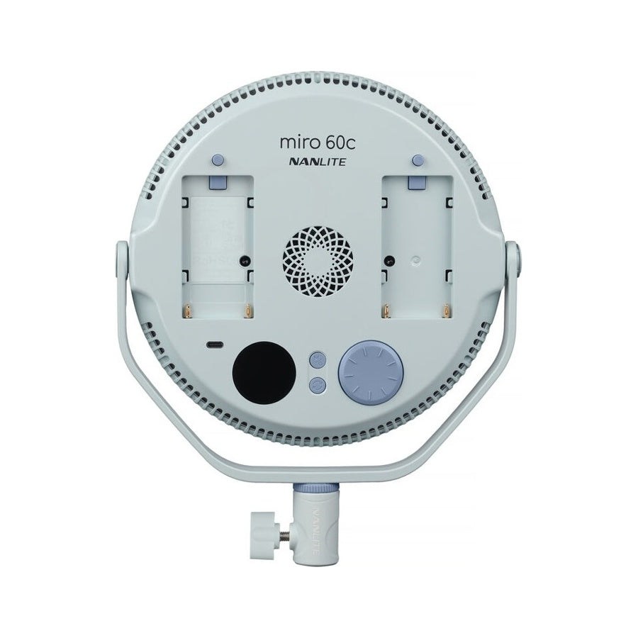 Nanlite Miro 60C RGB Round LED Light Panel (Mint Blue)