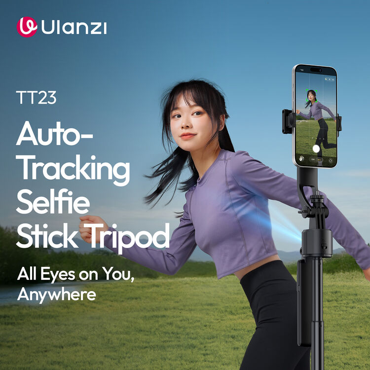 Ulanzi TT23 Auto-Tracking Selfie Stick Tripod with Automatic AI tracking for Smartphone