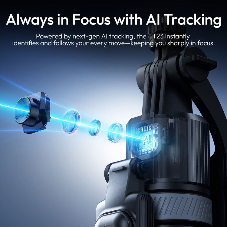Ulanzi TT23 Auto-Tracking Selfie Stick Tripod with Automatic AI tracking for Smartphone
