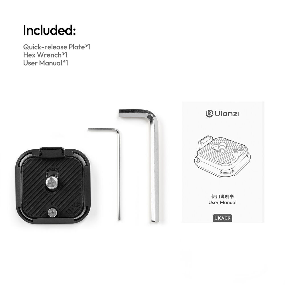 Ulanzi UKA09 UKA Anti-Twist Quick Release Plate Anti-Rotation Tripod Camera Plate System