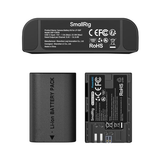 SmallRig Turbo Charging Kit for LP-E6P Camera Batteries