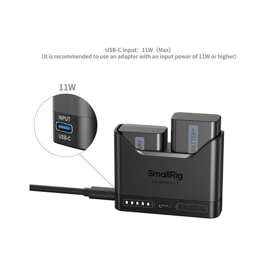 SmallRig Turbo Charging Kit for NP-FW50 Camera Batteries