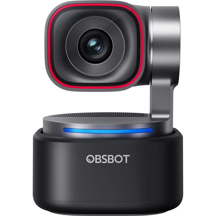 OBSBOT TINY 3 AI-Powered Spatial Audio 4K PTZ Webcam Portable