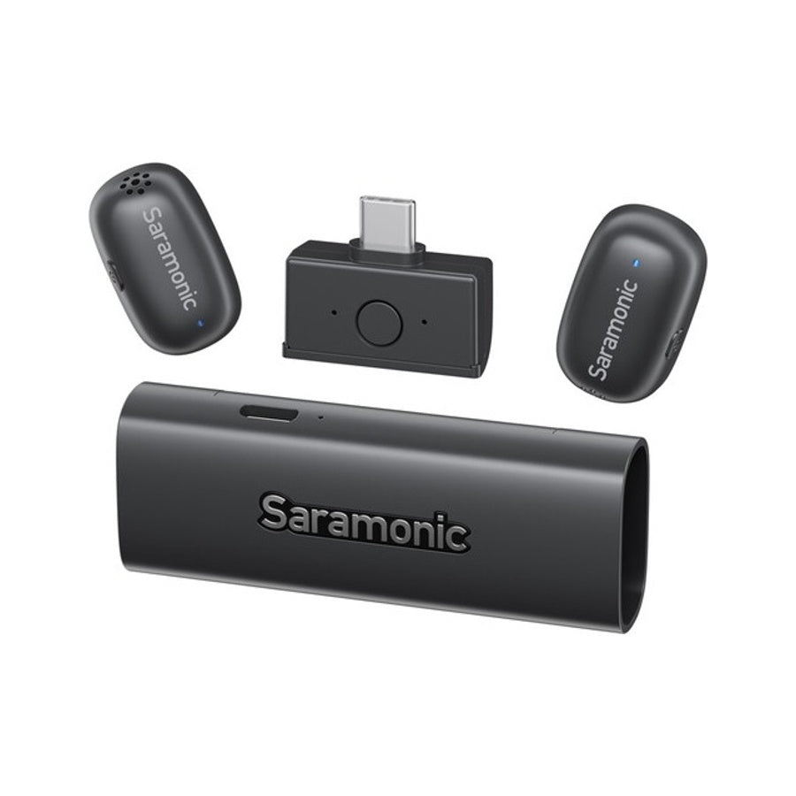 Saramonic AIR SE AI-Powered Clip-On & Handheld Dual Wireless Microphone for Smartphone
