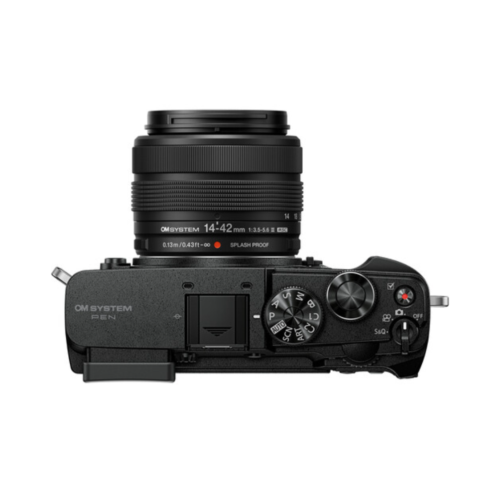 OM SYSTEM PEN Mirrorless Camera with 14-42mm III Lens kit