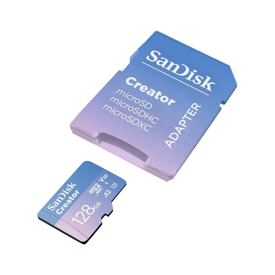 SanDisk Creator MicroSDXC 128GB UHS-I 190MB/s Memory Card SanDisk Micro SDHC MicroSD 128 GB