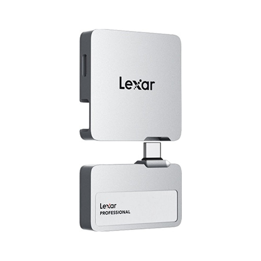 Lexar SL400 Go With HUB SSD External Portable 1TB USB C 3.2 - Silver