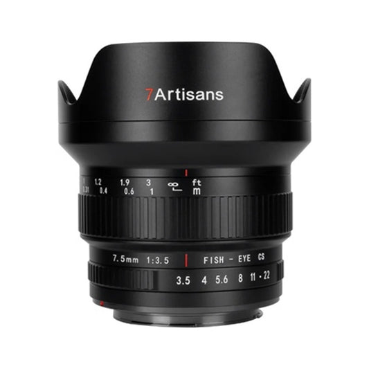 7Artisans 7.5mm f/3.5 Mark II APS-C Fisheye Lens Mount DSLR Camera for Nikon F Mount