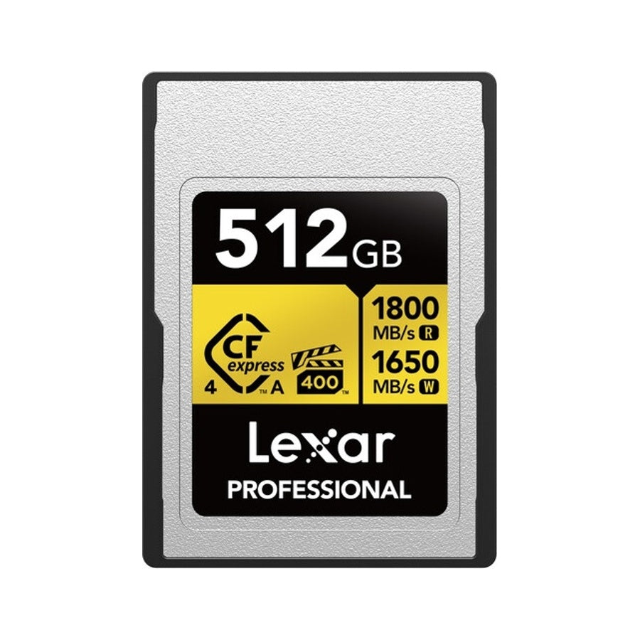 Lexar Professional CFexpress 512GB 8K 4.0 Type-A card Gold
