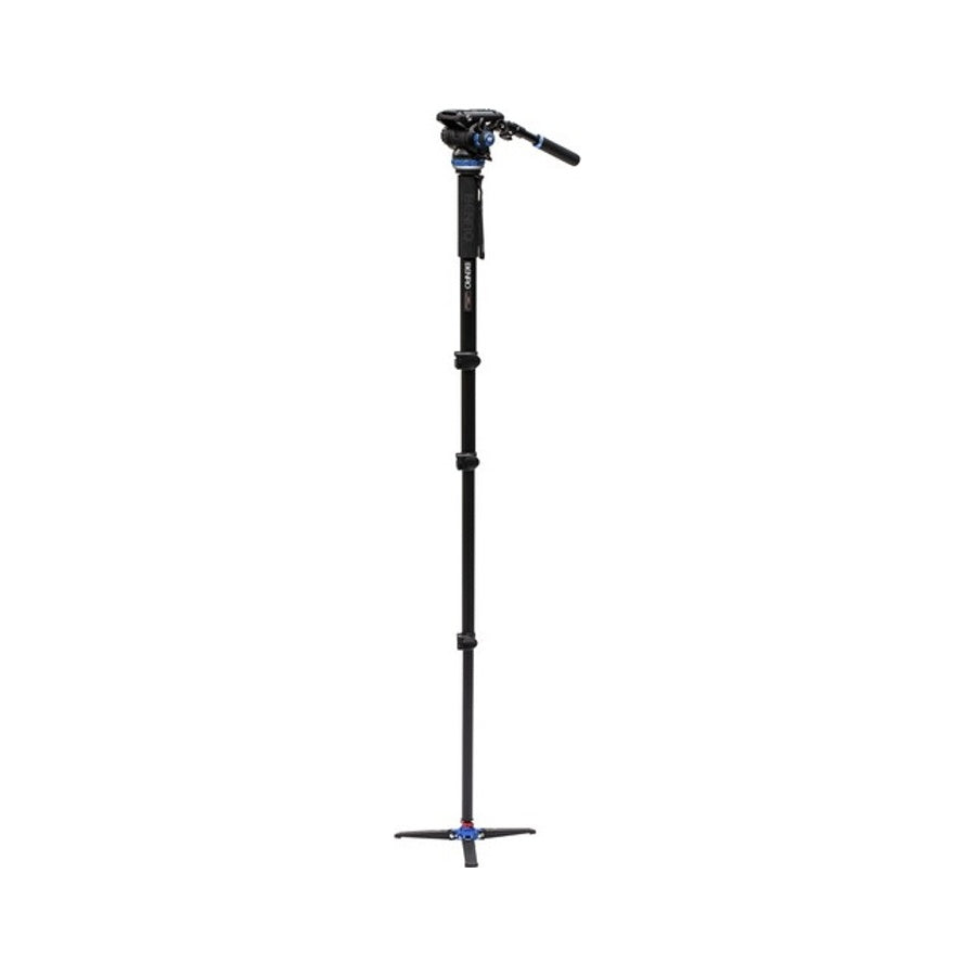 Benro A48FD Aluminum Monopod with 3-Leg Base & S4Pro Fluid Video