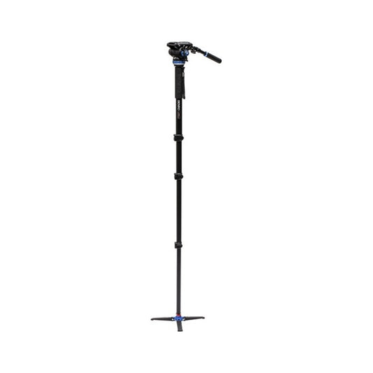 Benro A48FD Aluminum Monopod with 3-Leg Base & S4Pro Fluid Video