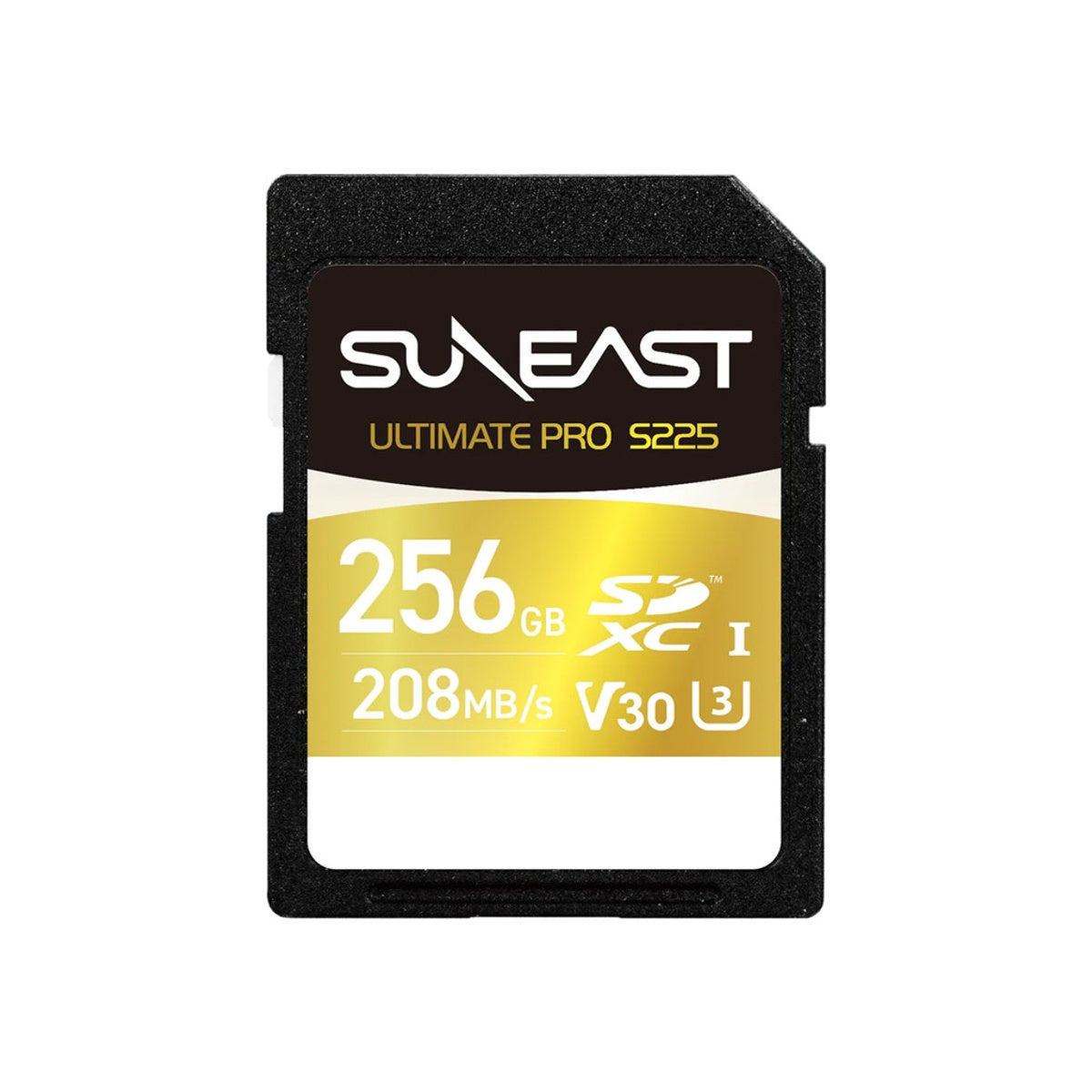 SUNEAST 256GB Memory Card Ultimate PRO UHS-I V30 U3 Class10 Gold