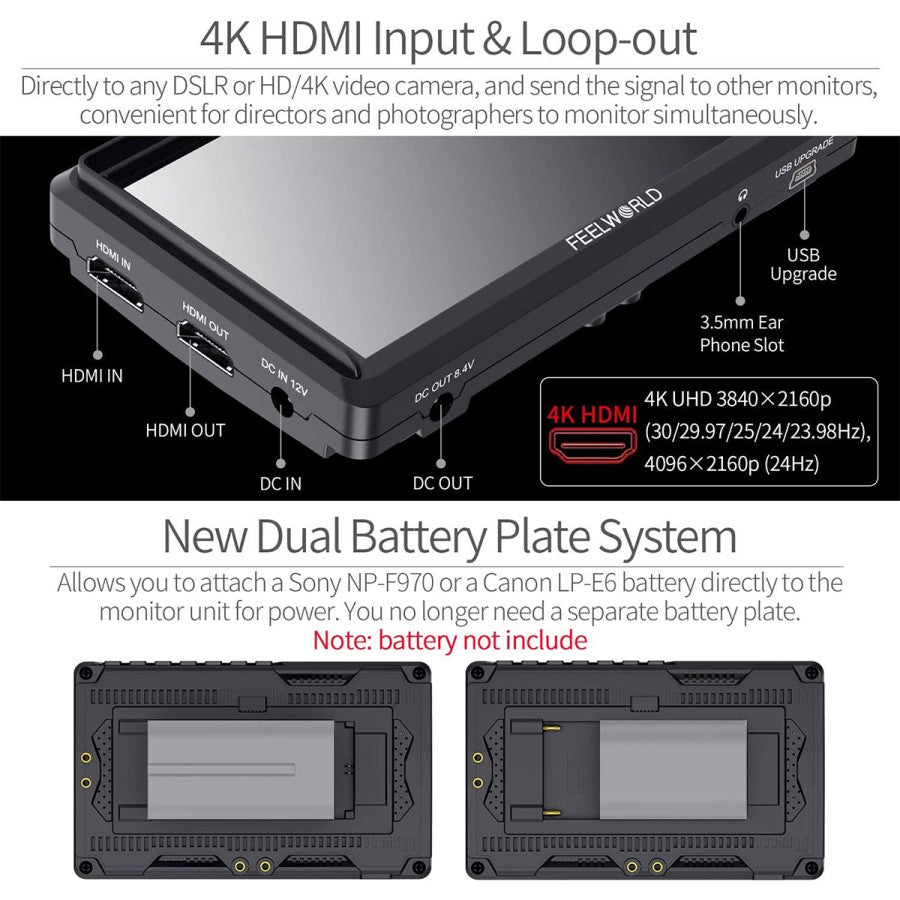FeelWorld FW568 5.5-inch DSLR Camera Field Monitor