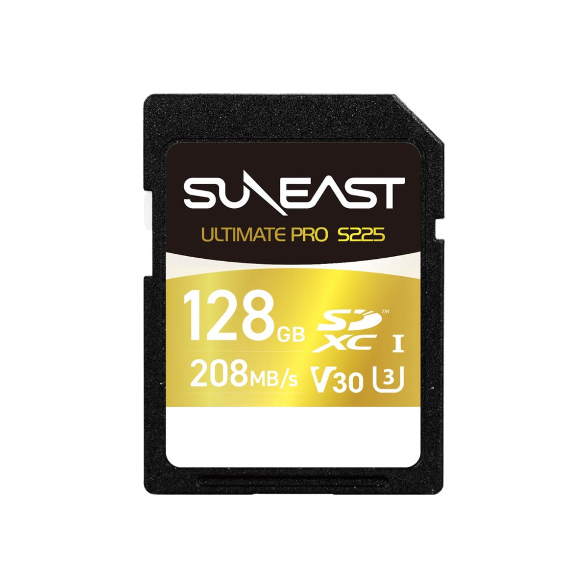 SUNEAST 128GB Memory Card Ultimate PRO UHS-I V30 U3 Class10 Gold