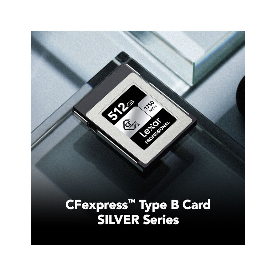 LEXAR CFEXPRESS 512GB 1750MB/s Type B Silver CF Express