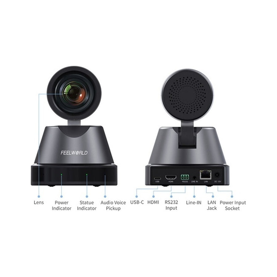 Feelworld 4K12X 4K UHD PTZ Webcam