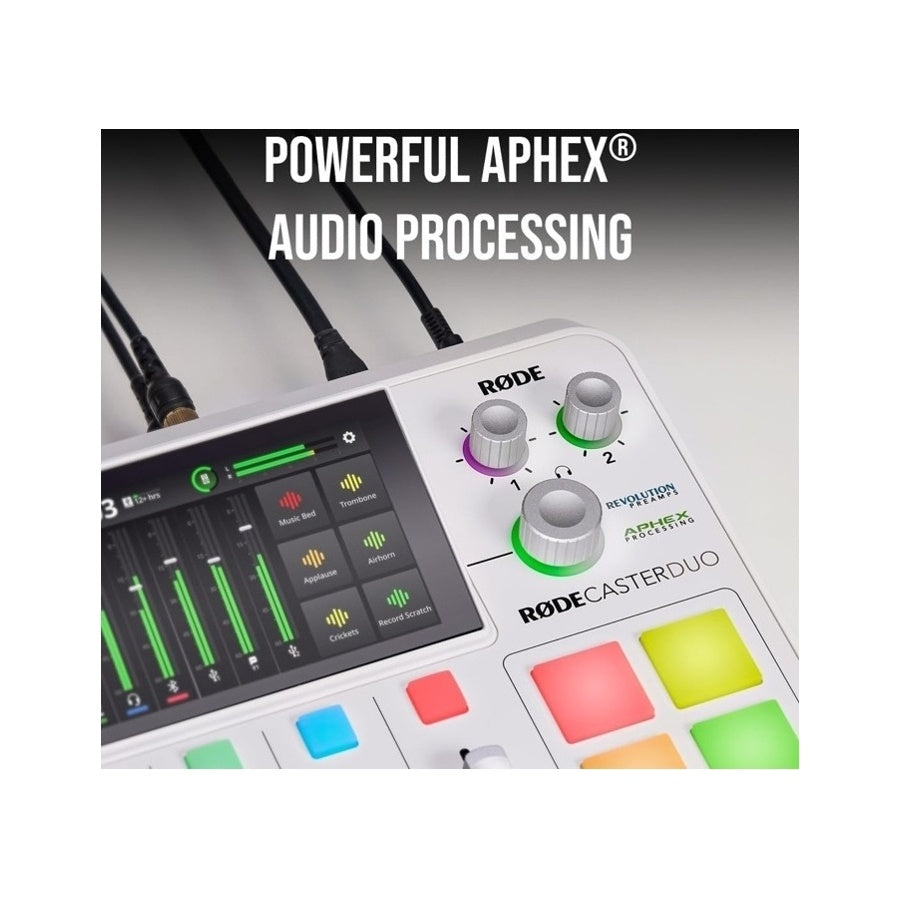 RodeCaster Duo Integrated Audio Production Studio White