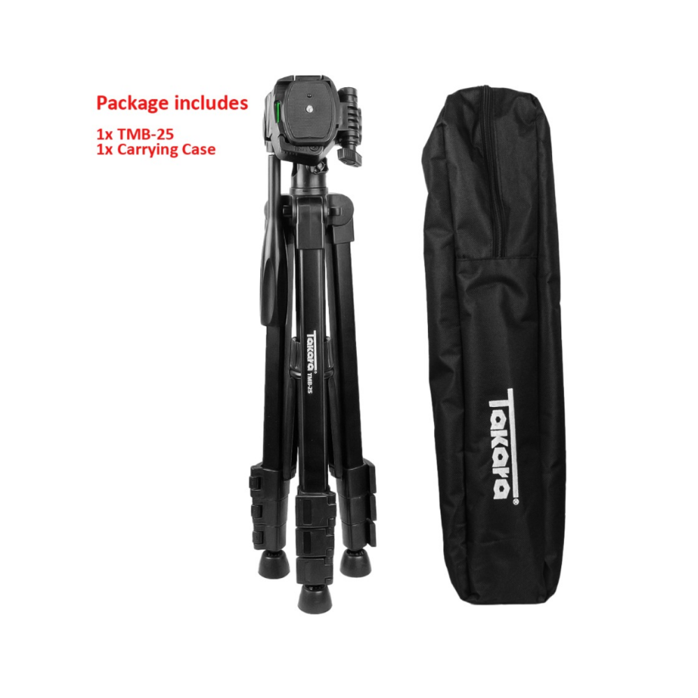 Takara TMB-25 Overhead Flatlay Tripod Monopod with Fluid Video Head