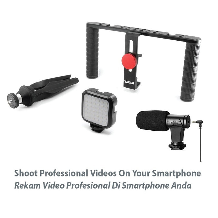 Takara Mobirig 41 Smartphone Mobile Rig Vlogging Kit 4 in 1
