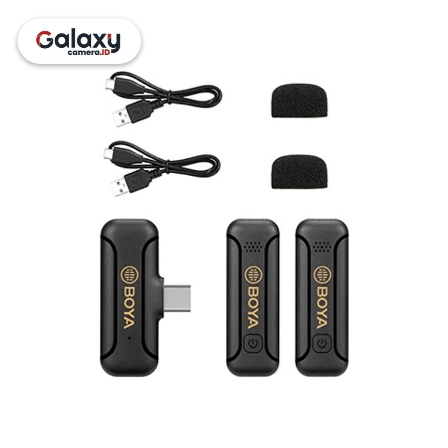 Boya By WM3T2 U2 Wireless Lavalier Microphone Type C
