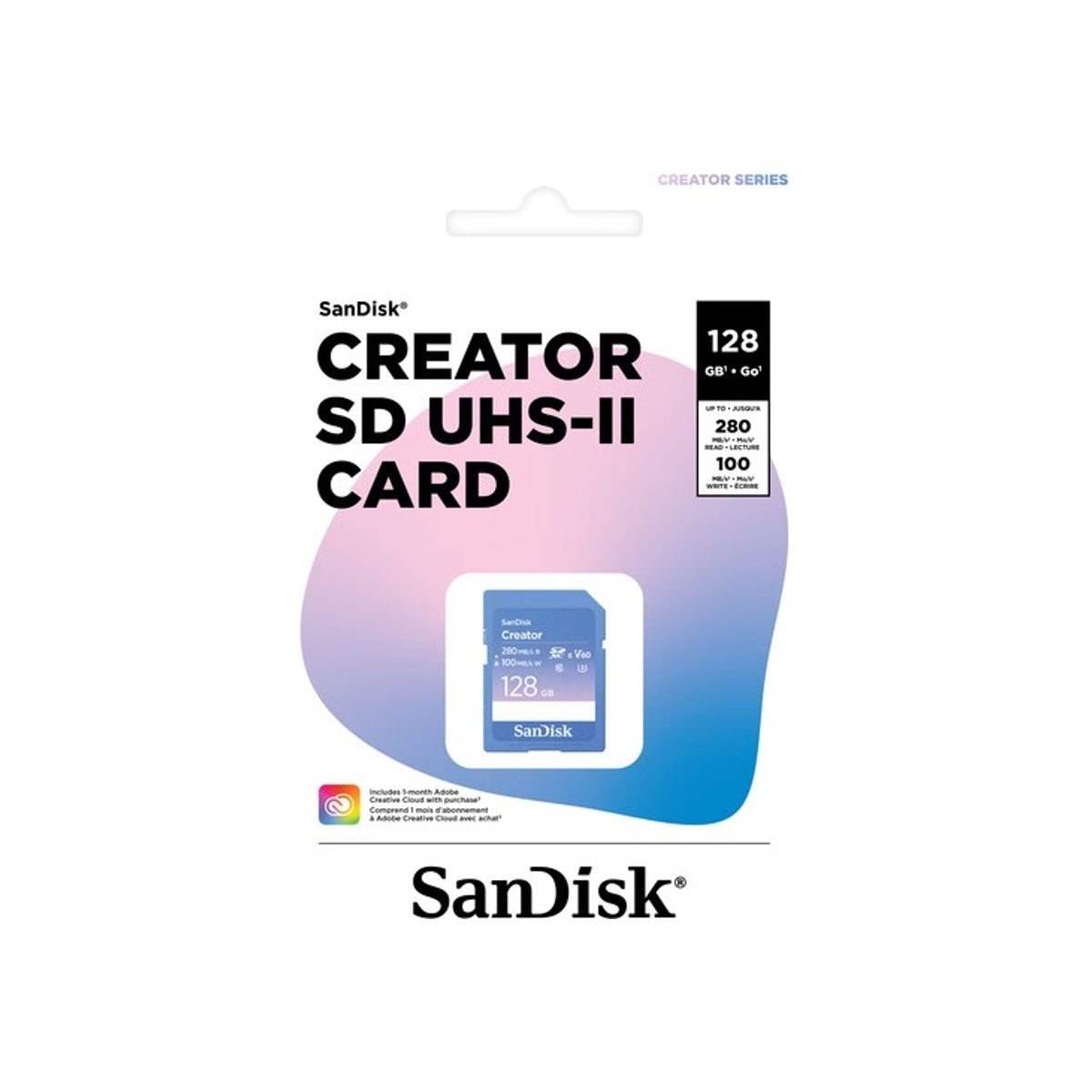 SanDisk Creator SDXC 128GB UHS-II 280MB/s Memory Card SanDisk SDHC SD Card 128 GB
