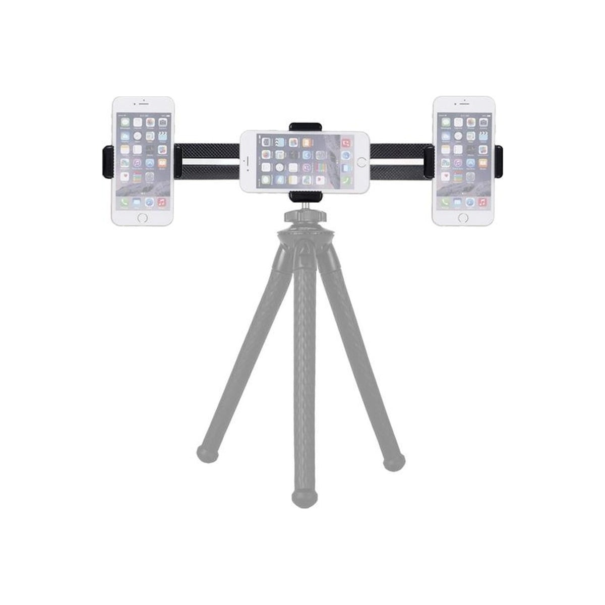 Fotopro 3CH Live Phone Holder Triple Mount for Multi-Angle Mobile Shooting